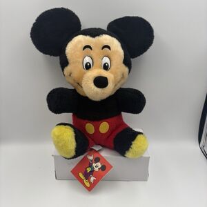 Walt Disney Vintage Mickey Mouse Plush With Tags